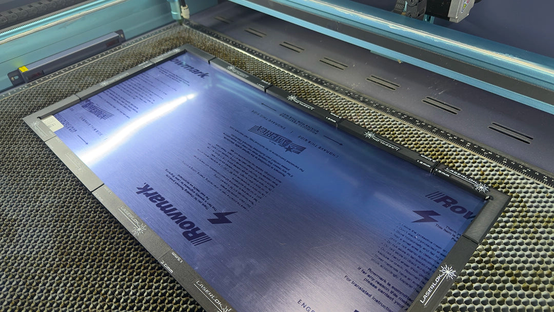 LaserLok™ Ultimate Coverage Sets (Bars + Corners) Magnetic Hold Down Bars for Laser Cutting and Engraving