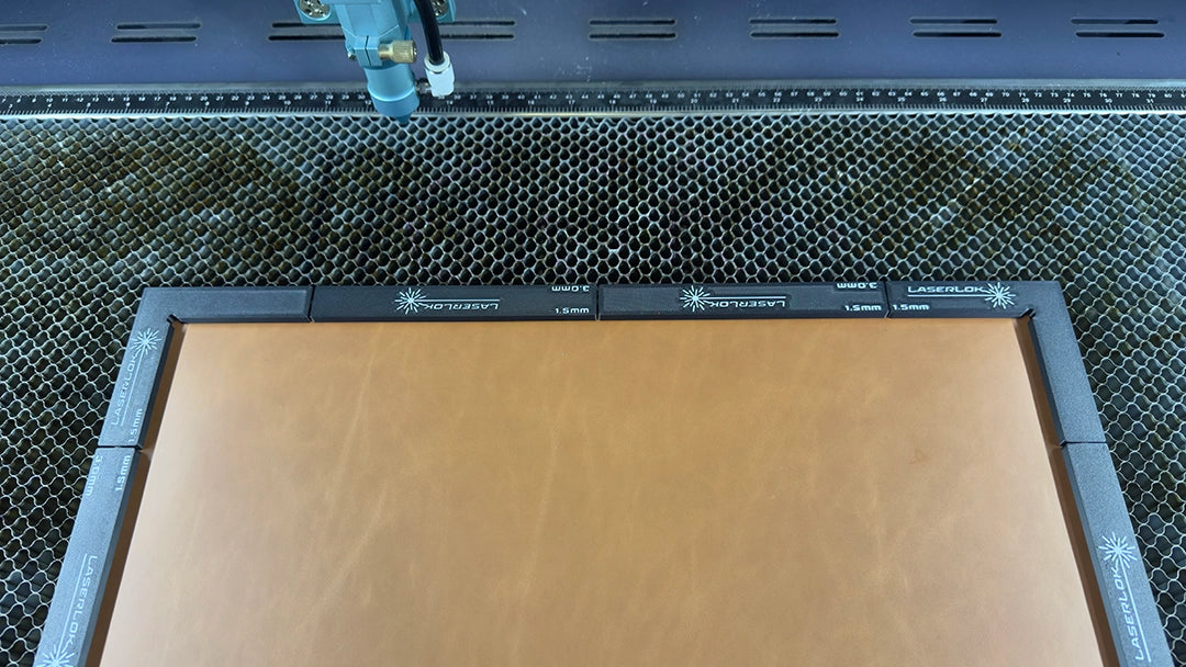 LaserLok™ Ultimate Coverage Sets (Bars + Corners) Magnetic Hold Down Bars for Laser Cutting and Engraving